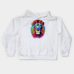 Technicolor Lion Kids Hoodie